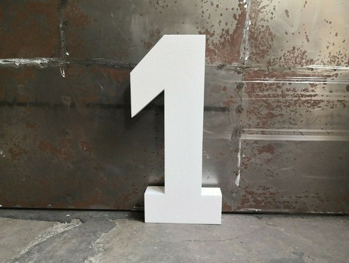 Numero polistirolo 10 cm - x,