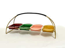 Aperitivo set antipastiera antipasto ciotole ciotoline in ceramica metallo oro