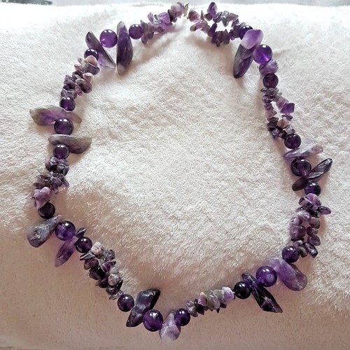 Collana pietra ametista - collana,