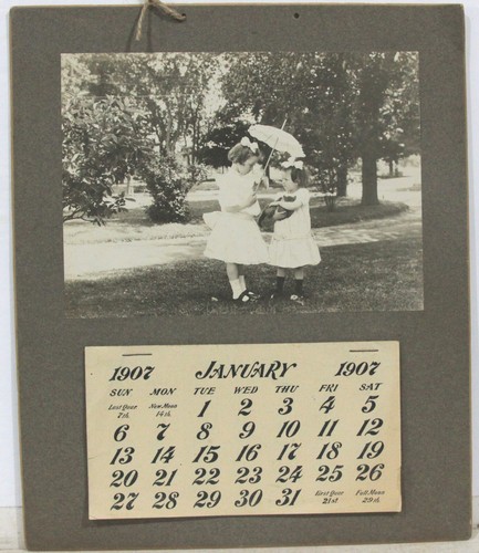 Calendario fatto casa 1907 - fatto,