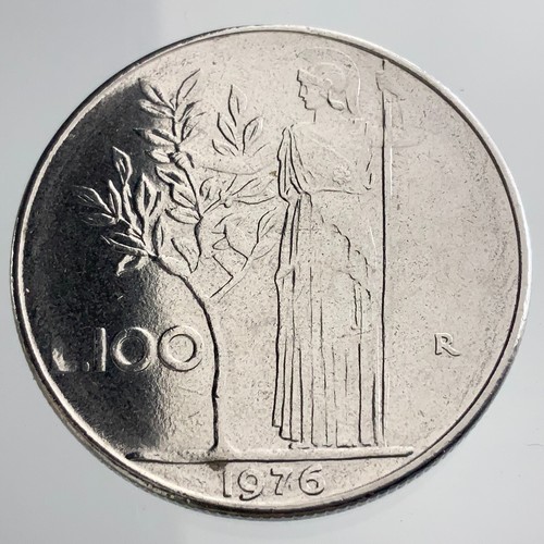 1976 italy 100 lire 96 - r,