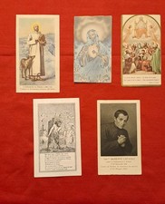 Lotto Vecchie Immaginette Sacre Nr. 5 Pezzi Come Nuove