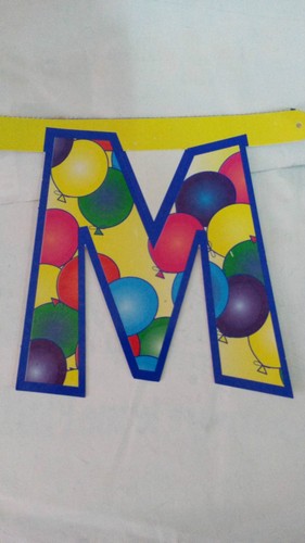 Lettera festone carta - lettera, "m"