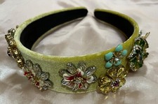 fascia in velluto gemma fiori