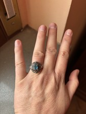 Anello in argento 925 brunito