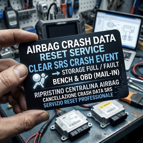Ripristino centralina airbag - ripristino,
