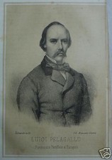 RISORGIMENTO E BRIGANTAGGIO_MERIDIONE_PELAGALLO_ANTICO RITRATTO_LITO DELL'800