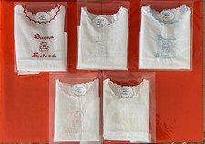 CAMICINA DELLA FORTUNA 100% COTONE CON RICAMO  “BUONA FORTUNA “