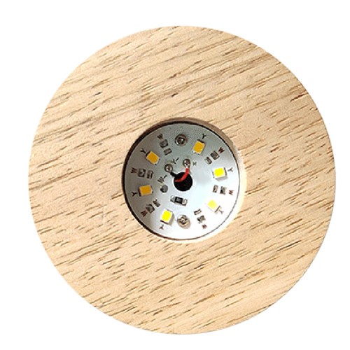 Led bois présentoir - 1x(led,