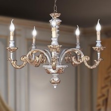 Lampadario in legno artistico