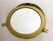 Specchio da parete in ottone