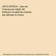 AUTO D'EPOCA - Libro da