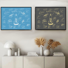 NAPOLI SCUDETTO 2023 autografo stampa grafica  FOTO alta qualità HD con cornice