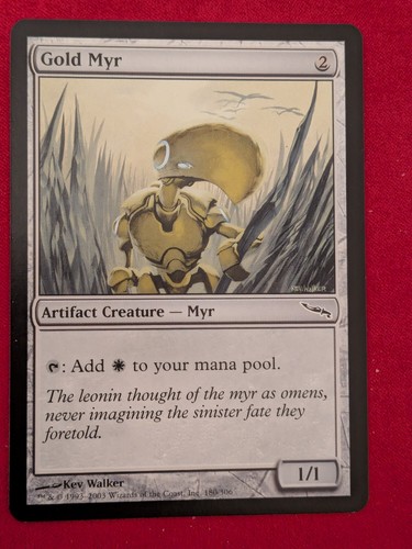 Gold myr regular mirrodin - myr,