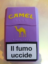 CAMEL Custodia Vuota di SILICONE COLOR Viola portasigarette da collezione 