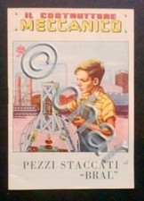 Giochi costruzioni - Il costruttore meccanico - Catalogo Bral - anni '50
