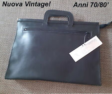 Borsa Cartella 24ore PortaDocumenti VINTAGE Anni 70/80 conCartellino VERA PELLE 