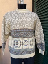 Vintage anni 90’ pullover lana fantasia geometrica Stefanel