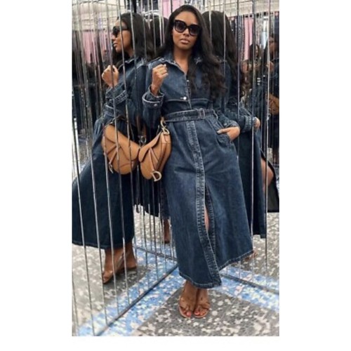 Abito trench donna denim - , zara