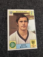 PANINI MEXICO 70 DEUTSCHLAND GERD MULLER RARE STICKER REMOVED BLACK BACK