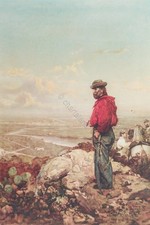 Cartolina - Garibaldi a Capua - G. Induno - Museo del Risorgimento - 1920 ca.