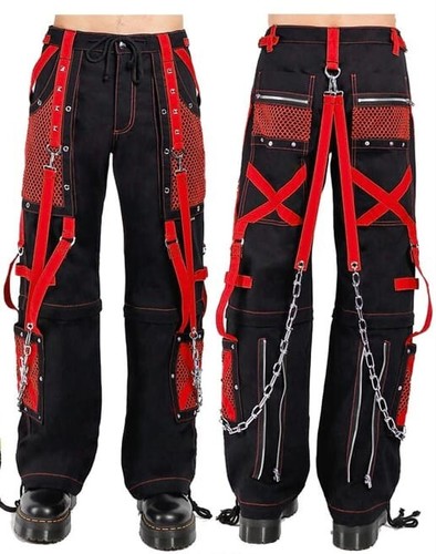 Pantalone uomo nero stile punk