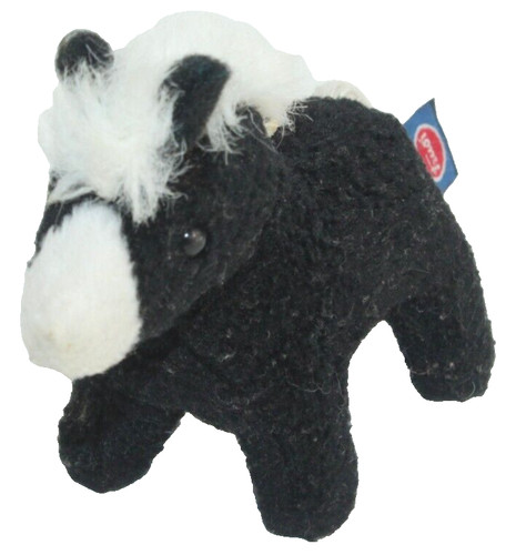 Trudi peluche cavallo nero cm8 - trudi,
