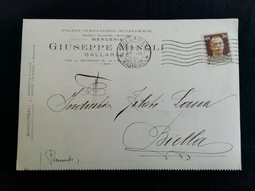 Cartolina gallarate giuseppe - gallarate,