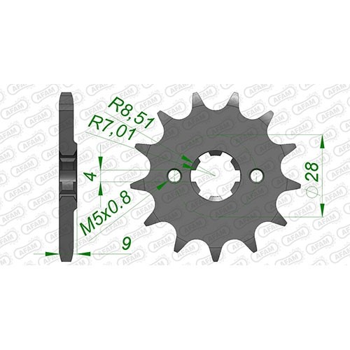 Pignone acciaio per aprilia - pignone,