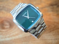 Orologio Nixon The BIG Player SS in argento e verde molto molto raro A487-1696