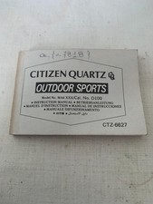CITIZEN Quartz Outdoor Sports cal D100 Istruzioni Booklet Mai usata anni 80