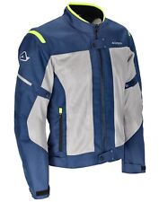 GIACCA MOTO ACERBIS ESTIVA TRAFORATA RAMSEY CE VENTED BLU GIALLO FLUO  TG XXL