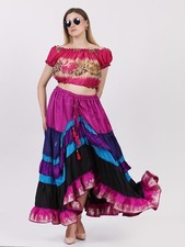 Gonna flamenco donna boho