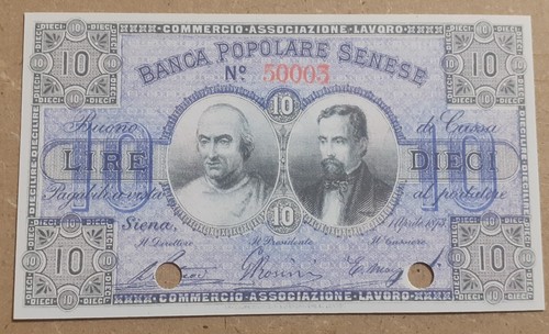 Lire banca popolare senese - lire,
