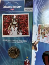 MILAN MEDAGLIE MEMORABILI GAZZETTA SPORT . N. 6 CHAMPIONS LEAGUE 2002/2003