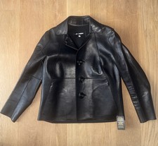 Blazer/giacca in pelle nera