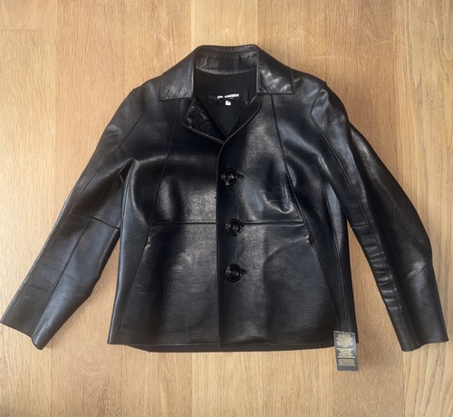 Blazer giacca pelle nera - pelle,