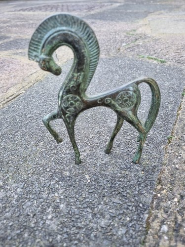 Mid century bronze brass green - mid,