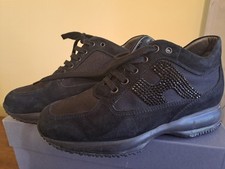 HOGAN scarpa donna n.34  nero scamosciato