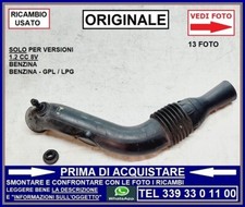 TUBO MANICOTTO SCATOLA FILTRO ARIA FIAT GRANDE PUNTO + EVO 1.2 BENZINA GPL LPG