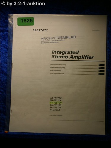 Sony bedienungsanleitung - sony, ta