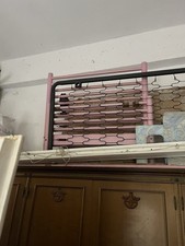 Letto Rosa Per Bambina Completo Singolo Con Materasso E Rete Vintage Anni 90