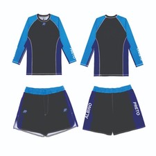 Albino e Preto BBBW Rash Guard