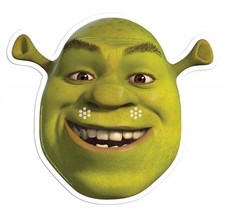 Maschera Faccia Divertente Singola Di Shrek L'Ogre Verde - Mike Myers