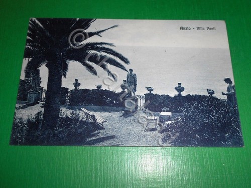 Cartolina anzio villa - anzio,