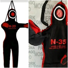 N-35 Wrestler bambola Grappling Dummy MMA BJJ Judo 150 cm appeso rosso bambola da lancio NUOVO