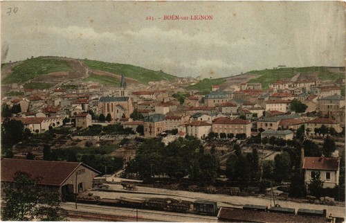Cpa boen sur - cpa, boen-sur-lignon