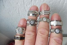 8 Beautiful Rings, Stainless
