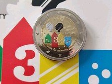 Moneta 2€ euro proof colorata Portogallo 2017 molto rara in ottime condizioni
