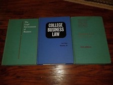Lot of 3 vintage Business Law